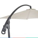 Ver mais imagens de Ombrelone Guarda Sol Manivela Lateral Retrátil Alumínio 3m Proteção Uv Área Externa Praia Piscina
