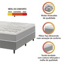 Ver imagem 5 de Cama Box Casal Molas Ensacadas Pillow Top 138x188x63cm Martino Cinza Umaflex Cinza