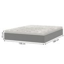 Ver imagem 4 de Cama Box Casal Molas Ensacadas Pillow Top 138x188x63cm Martino Cinza Umaflex Cinza