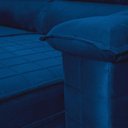 Ver imagem 7 de Sofá Retrátil Reclinável 3 Lugares com Molas 2,00m Quantum Suede Velut Azul - King House