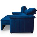 Ver imagem 6 de Sofá Retrátil Reclinável 3 Lugares com Molas 2,00m Quantum Suede Velut Azul - King House