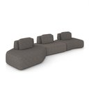Ver imagem 3 de Sofá 3 Lugares Orgânico com Chaise e 2 Módulos Berlim Bouclê Gf K01 - D’Rossi