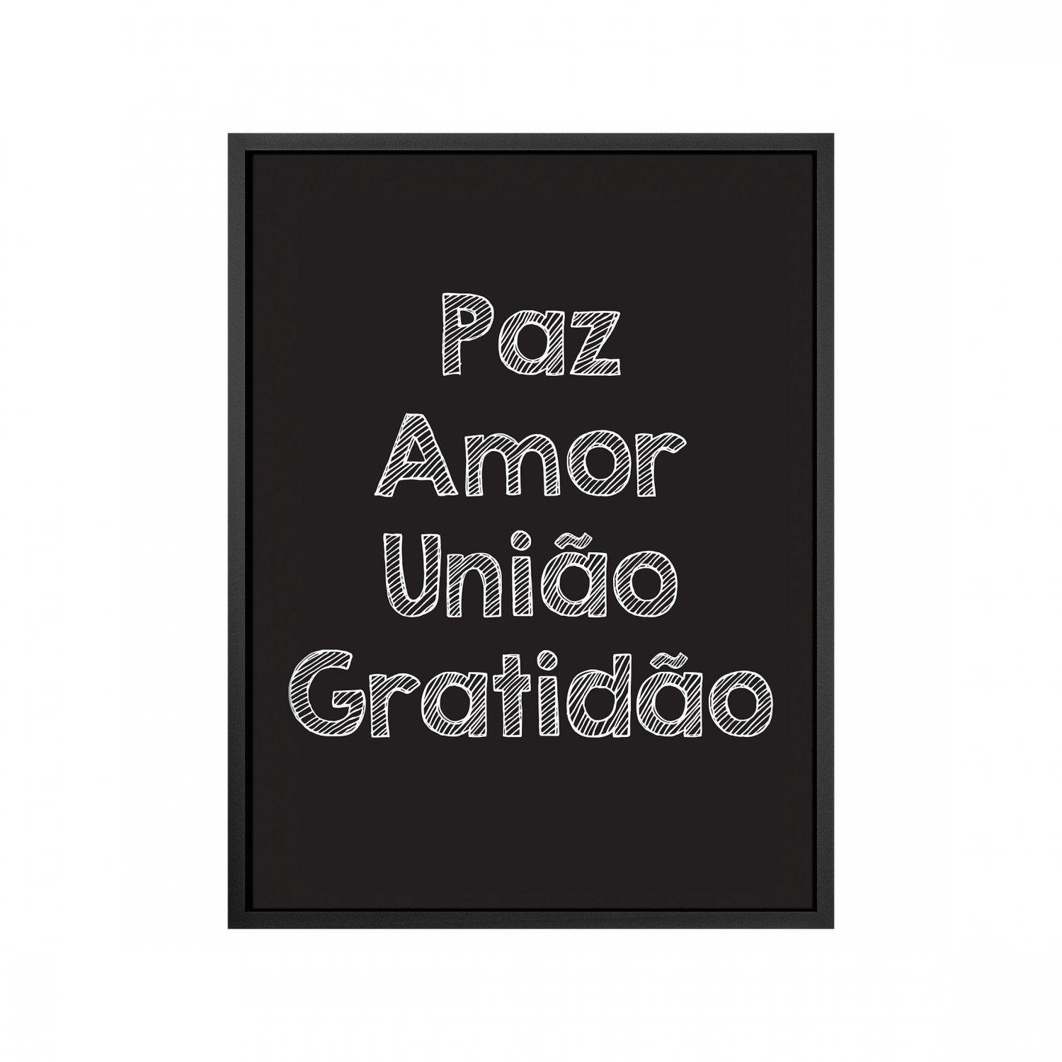Quadro Frase sem Vidro 42x32cm Belchior - 1