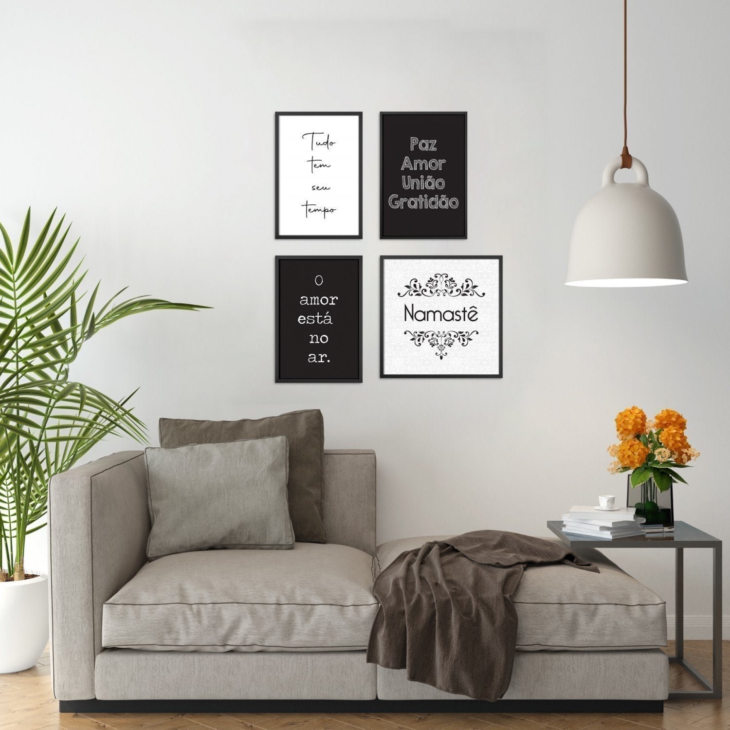 Quadro Frase sem Vidro 42x32cm Belchior - 2