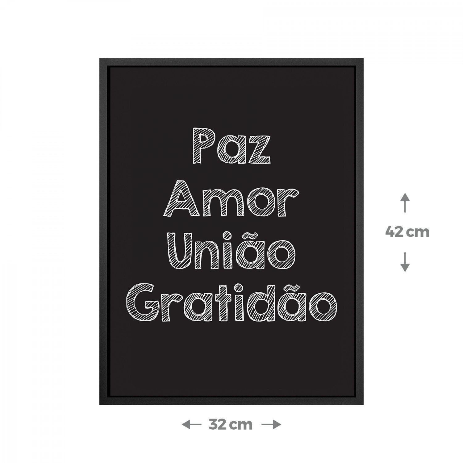 Quadro Frase sem Vidro 42x32cm Belchior - 3