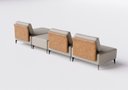 Ver imagem 5 de Sofá Dream Box com Chaise Moderno Modular 3,20m Bege com Courino Terracota - Rede Móveis