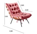 Ver imagem 3 de Poltrona Costela Cor:Suede Rosa 280