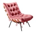 Ver imagem 1 de Poltrona Costela Cor:Suede Rosa 280