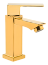 Ver imagem 3 de Torneira para Banheiro Dourado Luxo Bica Baixa