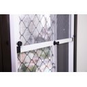 Ver imagem 7 de Tela Mosquiteira em Alumínio - Altura Regulável - Cinza - Kit c/ 2 pçs