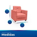 Ver imagem 6 de Sofá + 2 Poltrona para Sala de Estar Moderno Confortável Veneza Suede