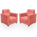 Ver imagem 5 de Sofá + 2 Poltrona para Sala de Estar Moderno Confortável Veneza Suede