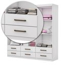 Ver imagem 6 de Guarda Roupa Infantil Ariel 6 Portas 6 Gavetas Branco