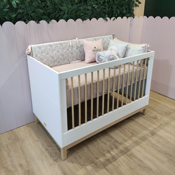 Berço Americano 2 em 1 Vira Cama Linha Cozy Quater - 2