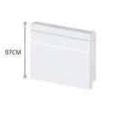 Ver imagem 2 de Rodape Poliestireno 07cm Arquitech 51007 Bco (br 2,40):branco