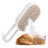 Escova a Vapor Eletrica Gato Pet Cao Cachorro Bateria Recarregavel Remove Pelo Massagem Animal de Es - 3