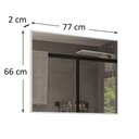 Ver imagem 3 de Espelheira para Banheiro New 80 com Moldura 77x66cm Cor Branco - Belizze Móveis