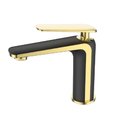 Ver imagem 1 de Torneira Misturador Lavatorio Lexxa Black Dourado Lx6406bg
