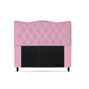 Ver imagem 1 de Cabeceira Dunas Solteirão Viúva 120cm com Strass Suede: Rosa Bebê
