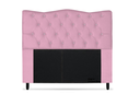 Ver imagem 1 de Cabeceira Dunas Solteirão Viúva 120cm com Strass Suede: Rosa Bebê