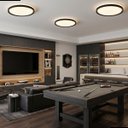 Ver imagem 7 de Plafon Chass Preto 38cm Led 30w Multicor 3000k/4000k/6500k Bivolt 2250lm Luminária de Sobrepor Moder