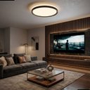 Ver imagem 5 de Plafon Chass Preto 38cm Led 30w Multicor 3000k/4000k/6500k Bivolt 2250lm Luminária de Sobrepor Moder