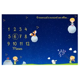 Lençol Cenário Para Foto Mêsversário Meu Príncipe Minha Estrelinha Lençol Mesversario, Cenário para  - 4
