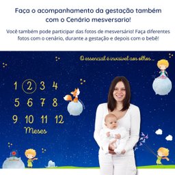 Lençol Cenário Para Foto Mêsversário Meu Príncipe Minha Estrelinha Lençol Mesversario, Cenário para  - 5