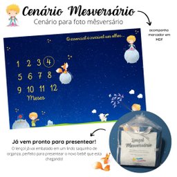 Lençol Cenário Para Foto Mêsversário Meu Príncipe Minha Estrelinha Lençol Mesversario, Cenário para  - 7