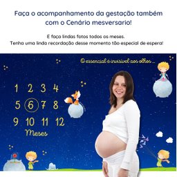 Lençol Cenário Para Foto Mêsversário Meu Príncipe Minha Estrelinha Lençol Mesversario, Cenário para  - 2