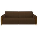 Ver imagem 5 de Conjunto Sofá 3 Lugares 223cm e Poltrona 98cm Amaranto M22 Veludo Marrom - Mpozenato