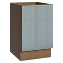 Ver imagem 1 de Balcão de Cozinha 50 Cm 1 Porta (sem Tampo) Rustic/cinza Lux Madesa Rustic/cinza