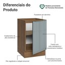 Ver imagem 3 de Balcão de Cozinha 50 Cm 1 Porta (sem Tampo) Rustic/cinza Lux Madesa Rustic/cinza
