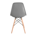 Ver imagem 4 de Cadeira Eames Dsw Madeira Cinza Brazão em Polipropileno para Sala e Escritório