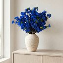 Ver imagem 5 de Kit de 20 Flores Decorativas Cerejeira Sakura Azul Realista Alta Qualidade