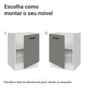 Ver imagem 4 de Balcão de Cozinha Agata 1 Porta MDP 60cm Branco e Cinza Madesa