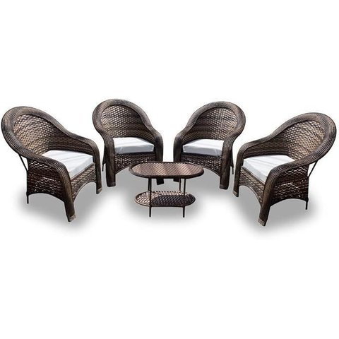 Jogo Poltronas Caribe Área Externa Jardim Varanda Fibra Sintética