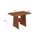 Ver imagem 4 de Conjunto Mesa Retanfular Manuela 4 Cadeiras Pérola Bagum - Preto Naturalle