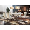 Conjunto Sala De Jantar 6 Cadeiras Off White - 1
