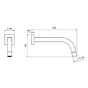 Ver imagem 2 de Torneira Tube Lavatorio Parede Black Matte - Deca Deca Metais