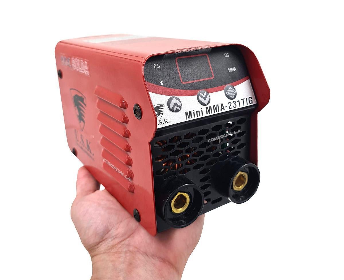 Maquina De Solda Inversora Mini 231 Mma Kit Tocha Tig Usk | MadeiraMadeira