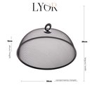 Ver imagem 3 de Tela Protetora para Alimentos de Metal Preta 30x12cm