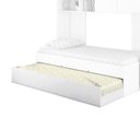 Ver imagem 1 de Cama Auxiliar Infantil Chiara Branco Brilho - Phoenix