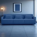 Ver imagem 1 de Sofá 3 Lugares King Size Revestimento em Sarja 252cm