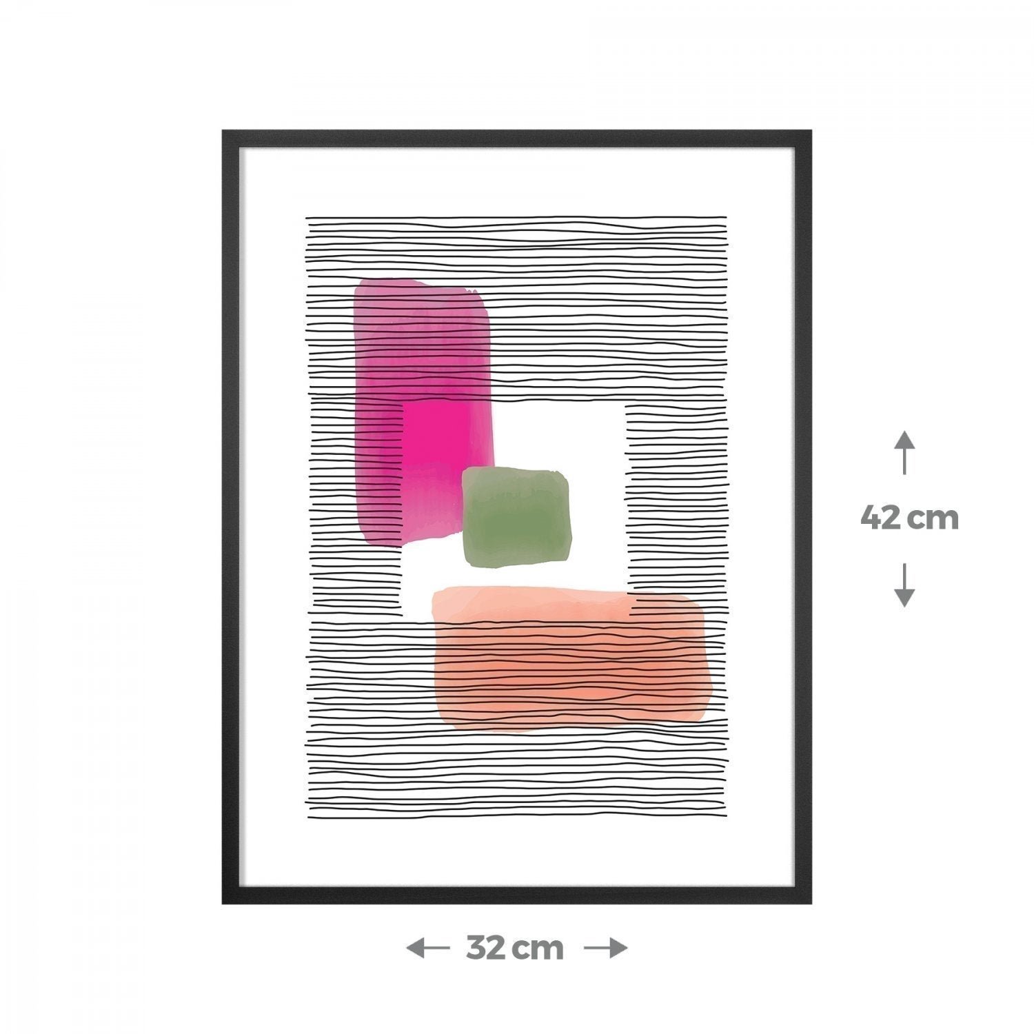 Quadro Abstrato sem Vidro 32x42cm 003 Belchior - 2