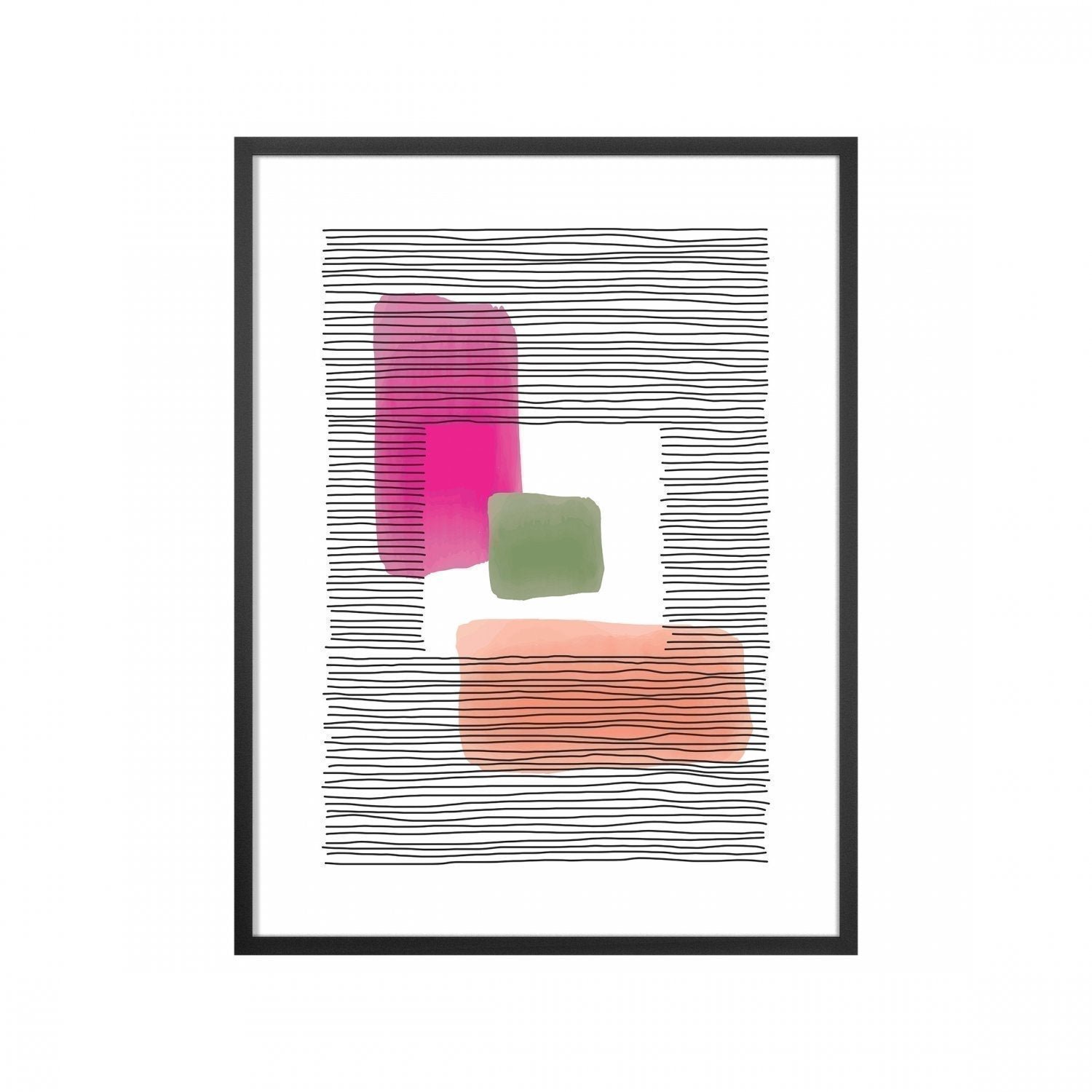 Quadro Abstrato sem Vidro 32x42cm 003 Belchior - 1