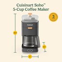 Ver mais imagens de Cuisinart Cafeteira Soho 5 Xícaras Preta 800w