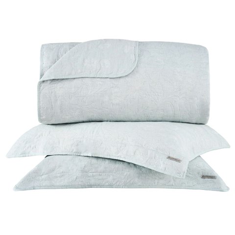 Kit Colcha King Size Hanna Jacquard Verde 3 Peças Buddemeyer