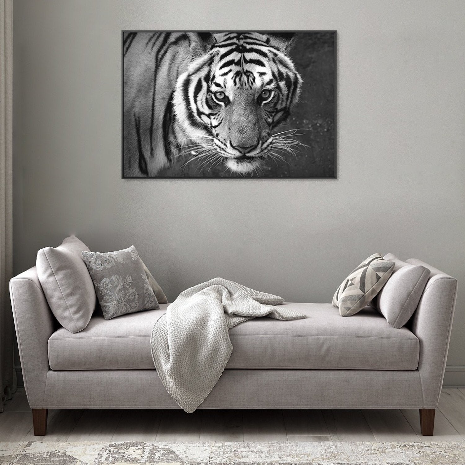 Quadro Tela Animais com Moldura 90x60cm Belchior - 2