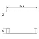 Ver imagem 5 de Porta Toalhas 300 Docolflat Ônix - Docol